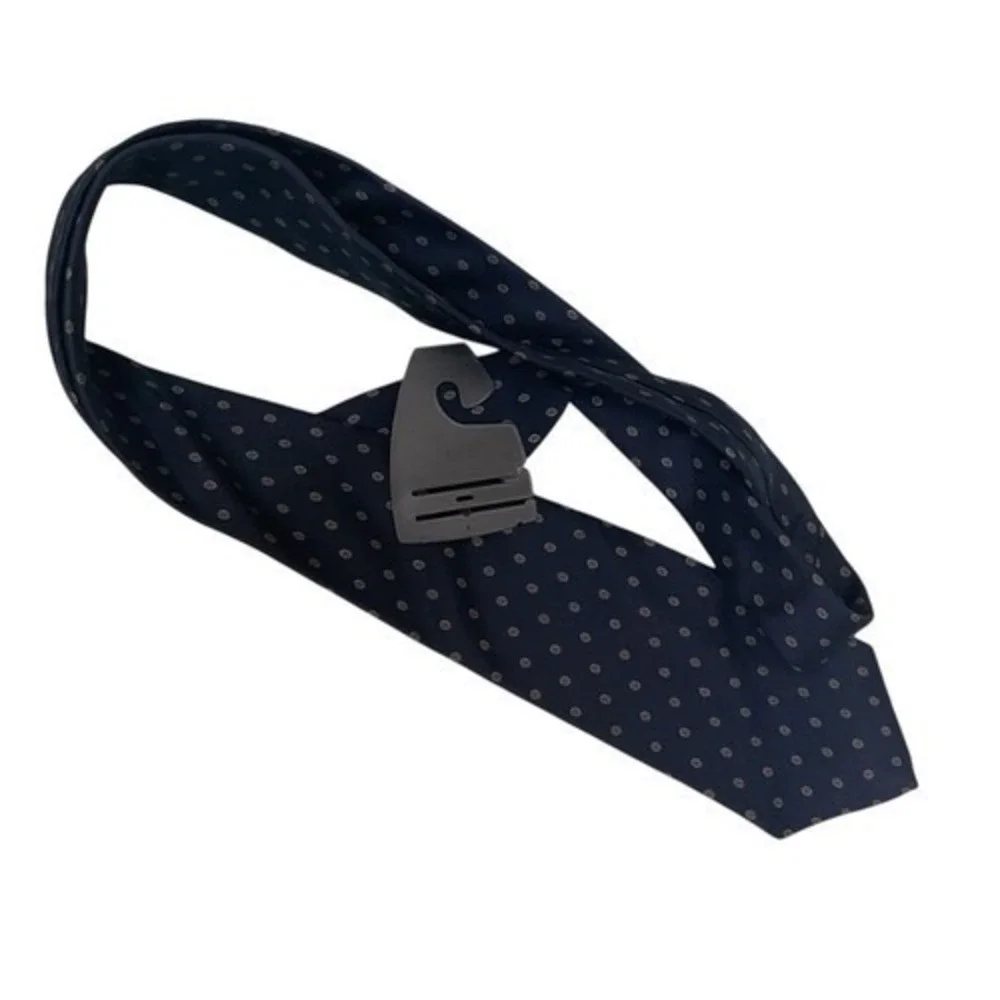 Vintage Christian Dior Navy/Red Abstract‎ High End Classy Men Tie 58x3.2 Silk